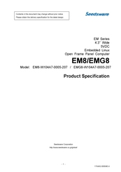 Seedsware EMG8-W104A7-0005-207 Manual