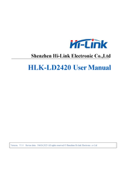 Hi-Link HLK-LD2420 User Manual