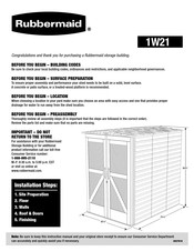 Rubbermaid 1W21 Manual
