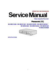 Panasonic NV-MV21GCSX Service Manual