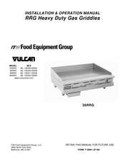ITW Food Equipment Group 24RRG Installation & Operation Manual