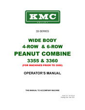 KMC Controls 3360 Operator's Manual