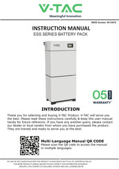 V-Tac ESS Series Instruction Manual