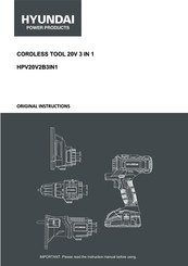 Hyundai power products HPV20V2B31N1 Original Instructions Manual