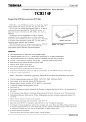 Toshiba TC9314F Manual