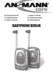 ANSMANN BERLIN Operating Instructions Manual