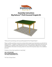 Pergola Depot Big Kahuna PLUS Assembly Instructions Manual