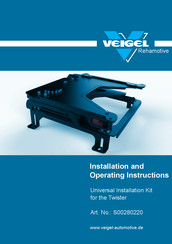 Veigel S00280220 Installation And Operating Instructions Manual
