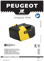 PEUGEOT EnergyHub-18V50 Manual