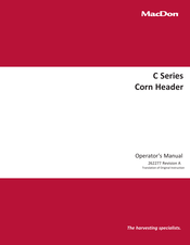 MacDon C2012C Operator's Manual