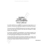Supra COMP ts6m Manual