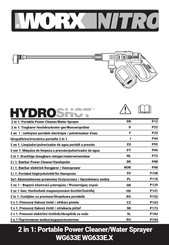 Worx nitro HYDROSHOT WG633E Manuals ManualsLib