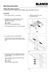 B.Pro BASIC LINE UK-4 Mounting Instructions