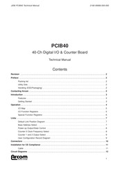 Arcom PCIB40 Technical Manual