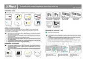 Dahua SERIES Installation, Quick Start