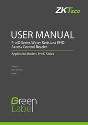 ZKTeco ProlD101 User Manual