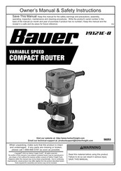 Bauer 19121E-B Owner's Manual