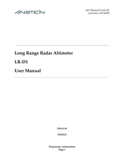 Ainstein LR-D1 User Manual