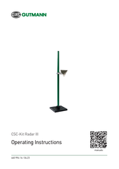 Hella Gutmann CSC-Kit Radar III Operating Instructions Manual