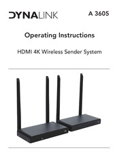 Dynalink A 3605 Operating Instructions Manual
