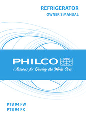 Philco PTB 94 FW Owner's Manual