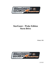 STARGAZER Wake Edition Stern Drive Manual