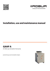 Robur GAHP A Installation, Use & Maintenance Manual