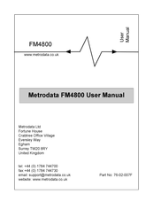 Metrodata FM4800 User Manual