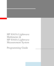 HP 8163A Series Programming Manual