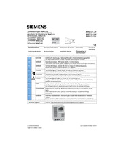 Siemens 8MR2170 Operating Instructions Manual