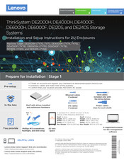 Lenovo ThinkSystem DE2000H Installation And Setup Instructions