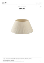 FLOS F6109007 Manual