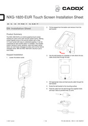 CADDX NXG-1820-EUR Installation Sheet
