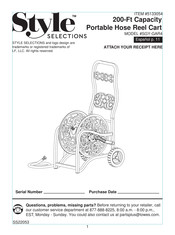 Style selections SGY-GAR4 Manual
