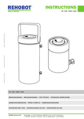 REHOBOT CHD Operating Instructions Manual