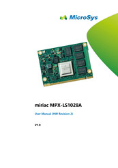 MicroSys miriac MPX-LS1028A User Manual