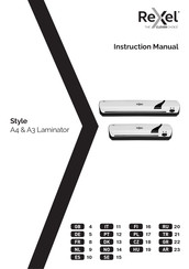 Rexel Style A4 Laminator Instruction Manual