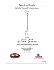 Premium Supply ZJC-2-K Operator's Manual And Installation Instructions