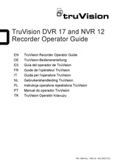 Carrier Aritech TruVision TVR-1716-6T Operator's Manual
