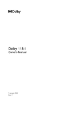 Dolby Laboratories 118-I Owner's Manual