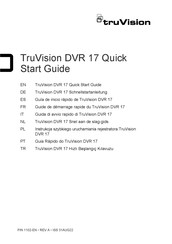 Carrier Aritech TruVision TVR-1716-6T Quick Start Manual