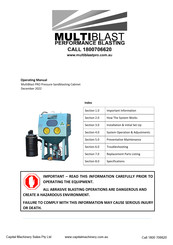 MultiBlast PRO Operating Manual