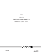 Anritsu MG369XB Series Programming Manual