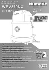 Numatic WBV370NX Original Instructions Manual