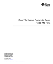 Sun Microsystems Technical Compute Farm Read Me First