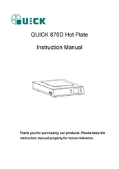 Quick 870D Instruction Manual