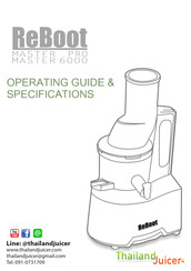 Reboot MASTER 6000 Operating Manual