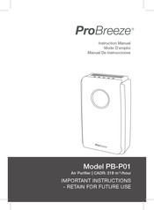 ProBreeze PB-P01 Instruction Manual