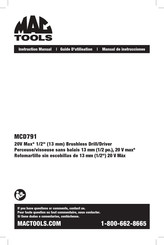 MAC TOOLS MCD791-CA Instruction Manual