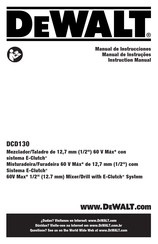 DeWalt DCD130B-B3 Instruction Manual